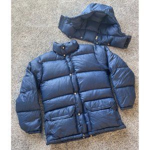 Vintage 70’s Mens XS North Face TNF Brown Label Hooded Goose Down Puffer Jacket